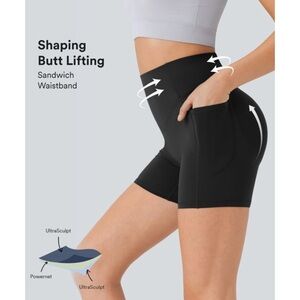 HALARA NWT black Ultrasculpt shorts XS